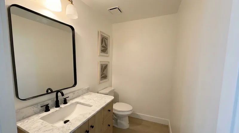 Modern bathroom vanity alternate view